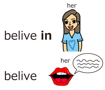 Believe と Believe In の意味 使い方 違い 027 英語の発音辞書辞典 発音記号を勉強しよう